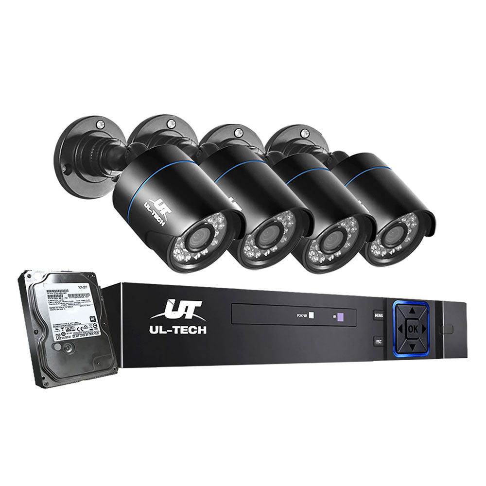 UL-tech 1080P CCTV System Night Vision 4TB