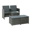 Gardeon 5PCS Outdoor Furniture Set Grey