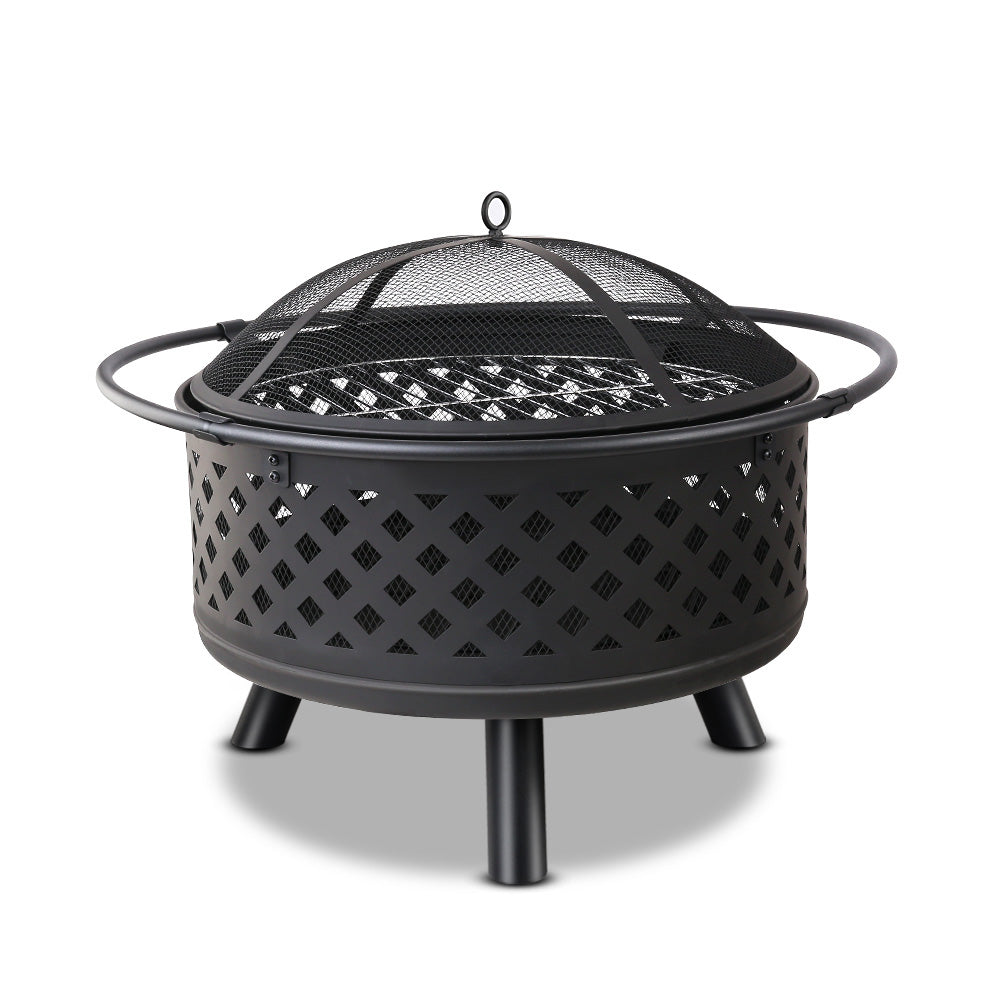 Outdoor Fire BBQ Pit Portable Smoker 30"
