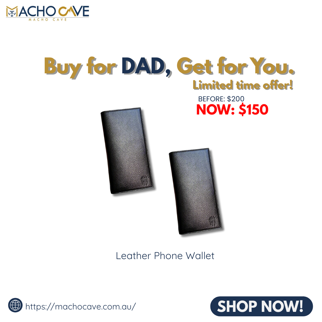PROMO! B1T1 Leather Phone Wallet - Black
