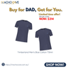 PROMO! B1T1 Timberland Men&#39;s Blue Cotton Tshirt
