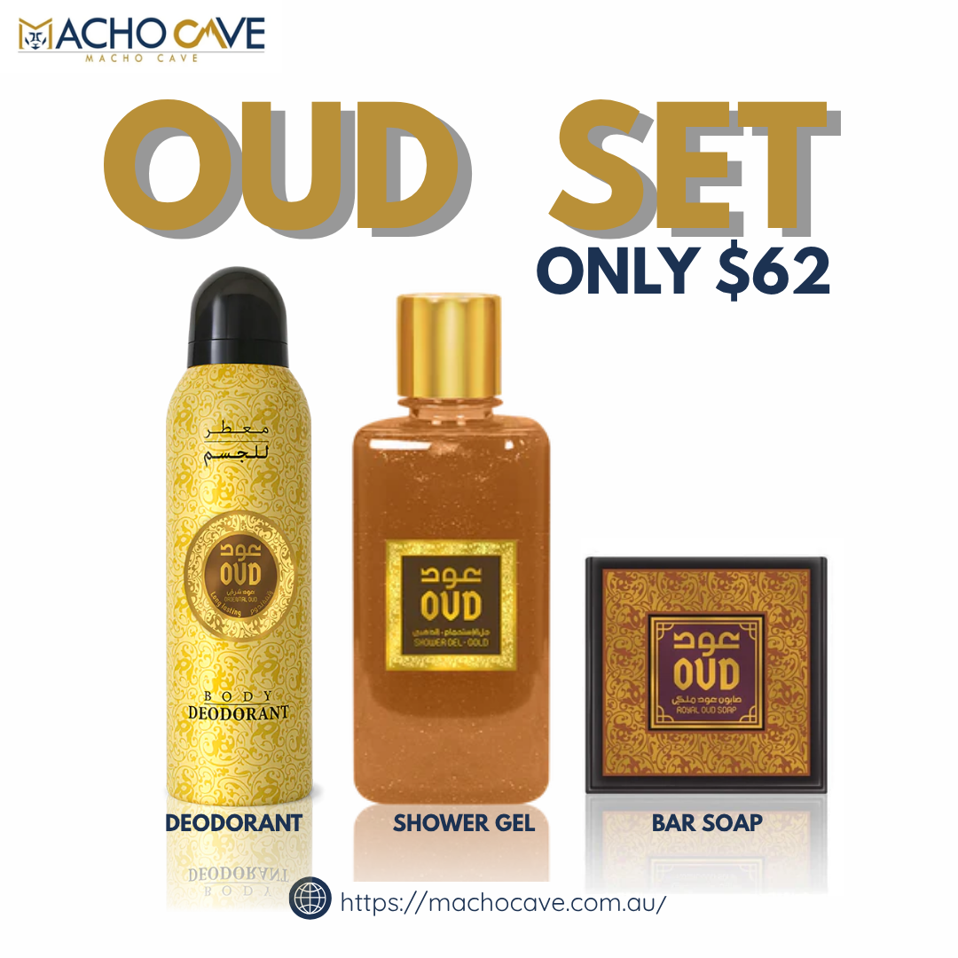 Luxury Oud Personal Care & Bath Care Set – Nourishing, Aromatic Skincare Gift Set