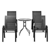 Gardeon 5PC Bistro Set Outdoor Table and Chairs