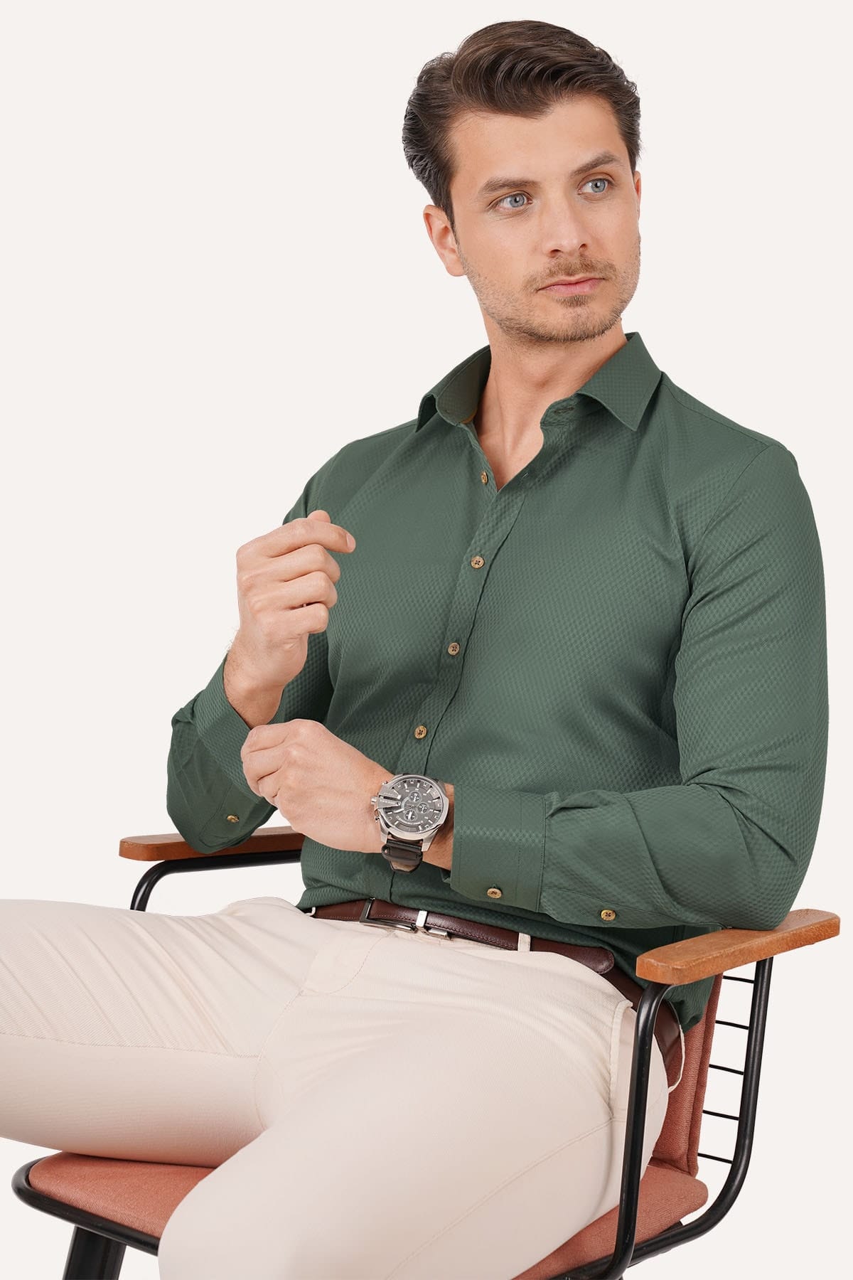 Signature Style: Men's Long Sleeve Business Shirt