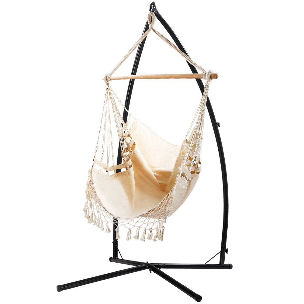 Gardeon Hammock Chair - Cream