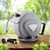 10M Retractable Water Hose Reel – Auto Rewind with Garden Spray Gun | Wall Mounted