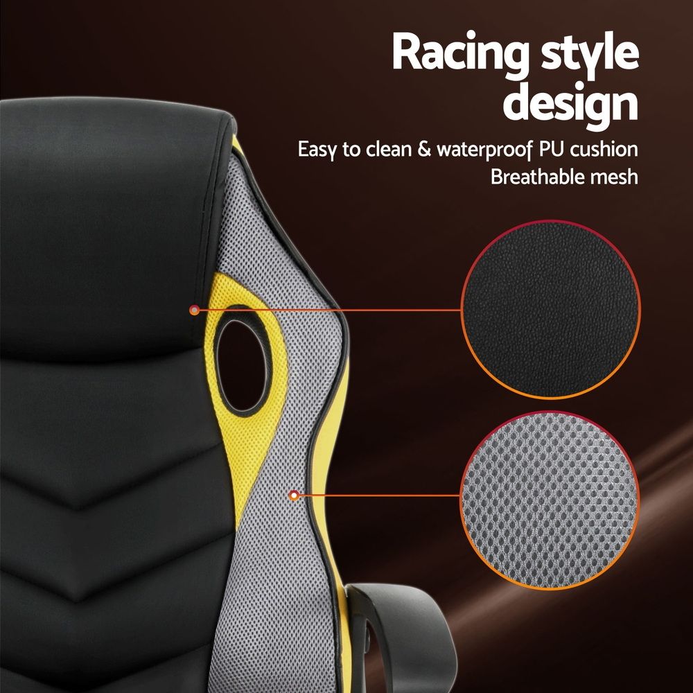 Artiss Gaming Chair- Black and Yellow