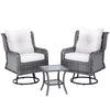 Gardeon 3PC Outdoor Furniture Bistro Set - Gray