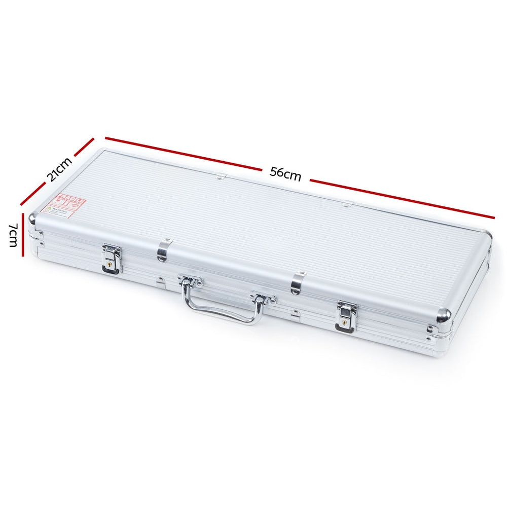 500pcs Poker Chips Set with Case – Casino Texas Hold&#39;em Gambling Party Game with Dice &amp; Cards