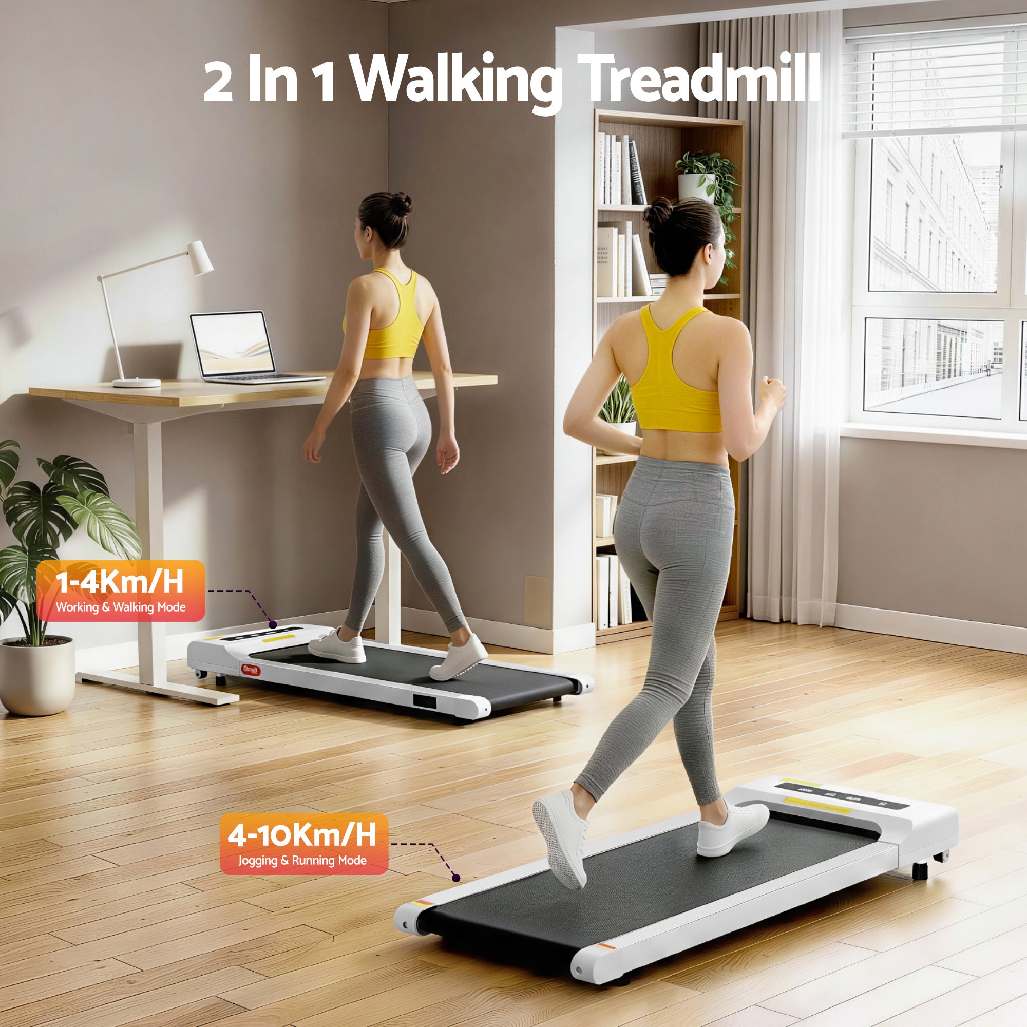 Everfit Electric Walking Pad – Under‑Desk Treadmill, 360 mm Wide, Ideal for Home or Office Gym