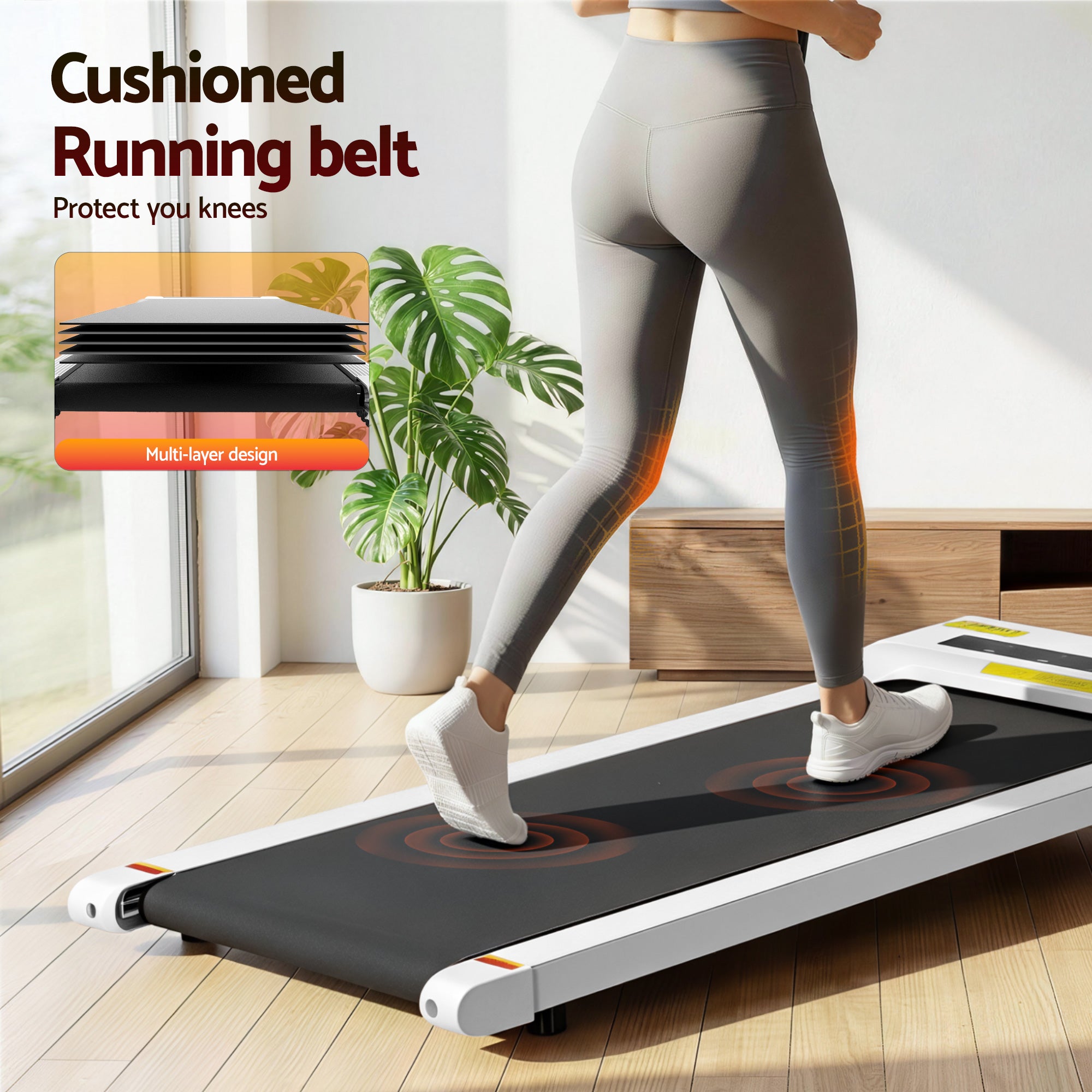 Everfit Electric Walking Pad – Under‑Desk Treadmill, 360 mm Wide, Ideal for Home or Office Gym