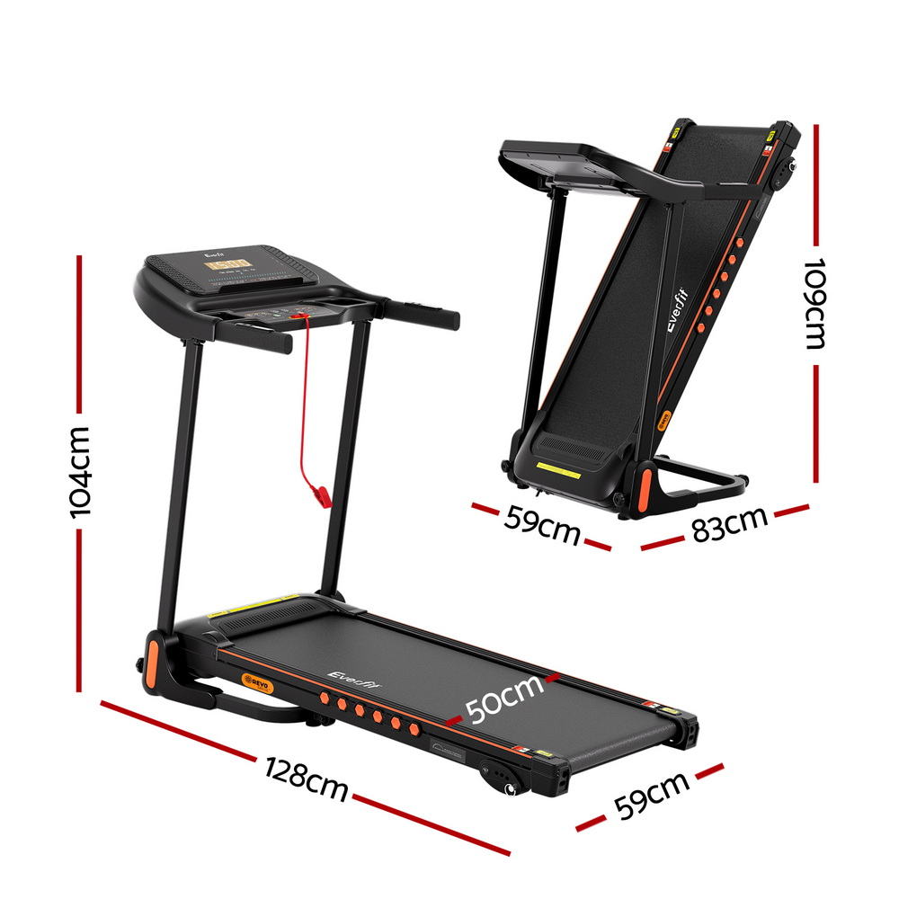 Everfit Electric Treadmill – Home Gym Fitness with Incline 390mm