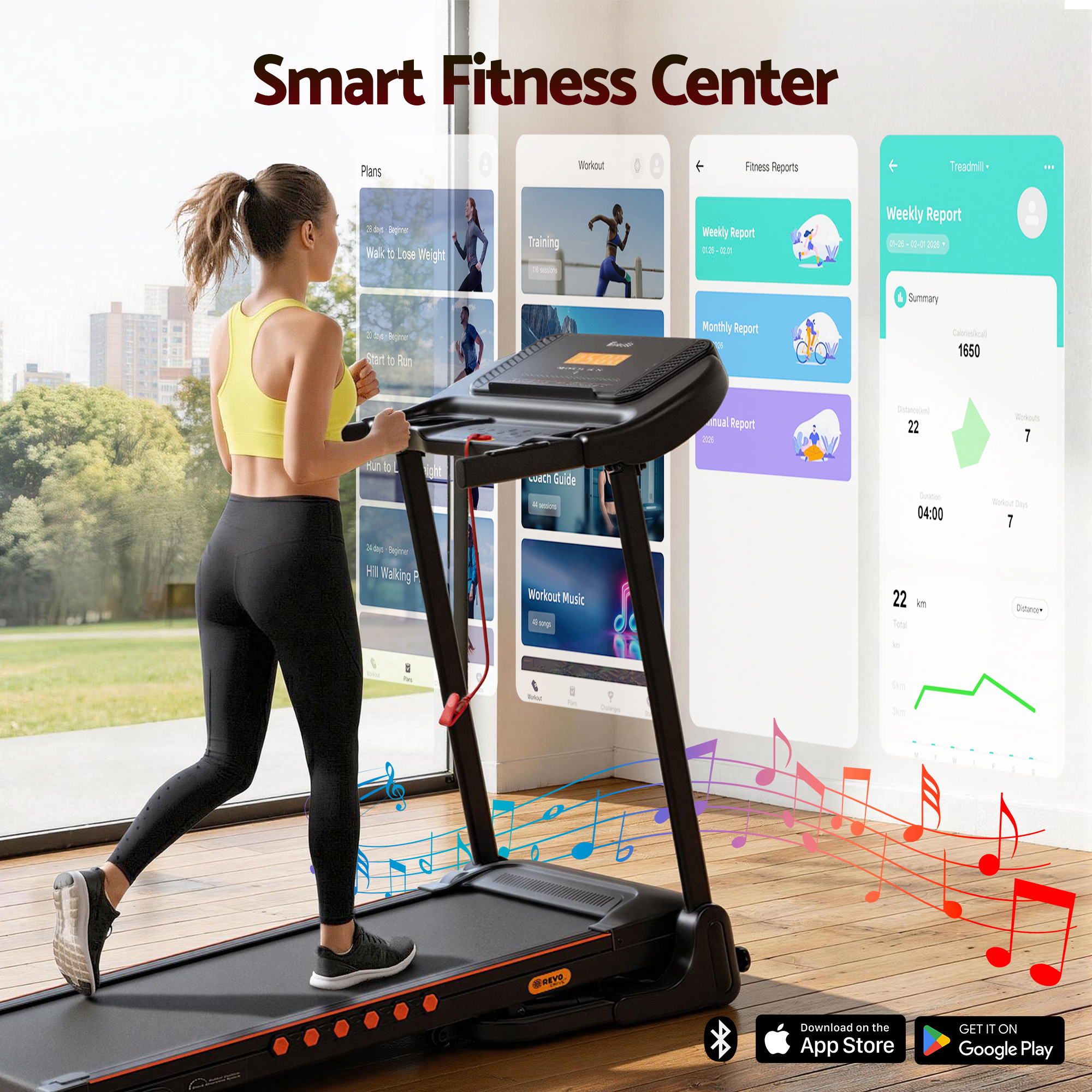 Everfit Electric Treadmill – Home Gym Fitness with Incline 390mm