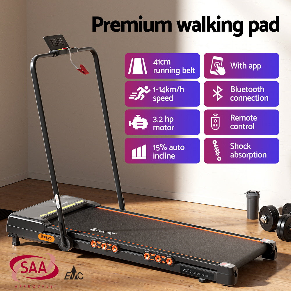 Everfit Electric Treadmill – Foldable Walking Pad for Home Gym