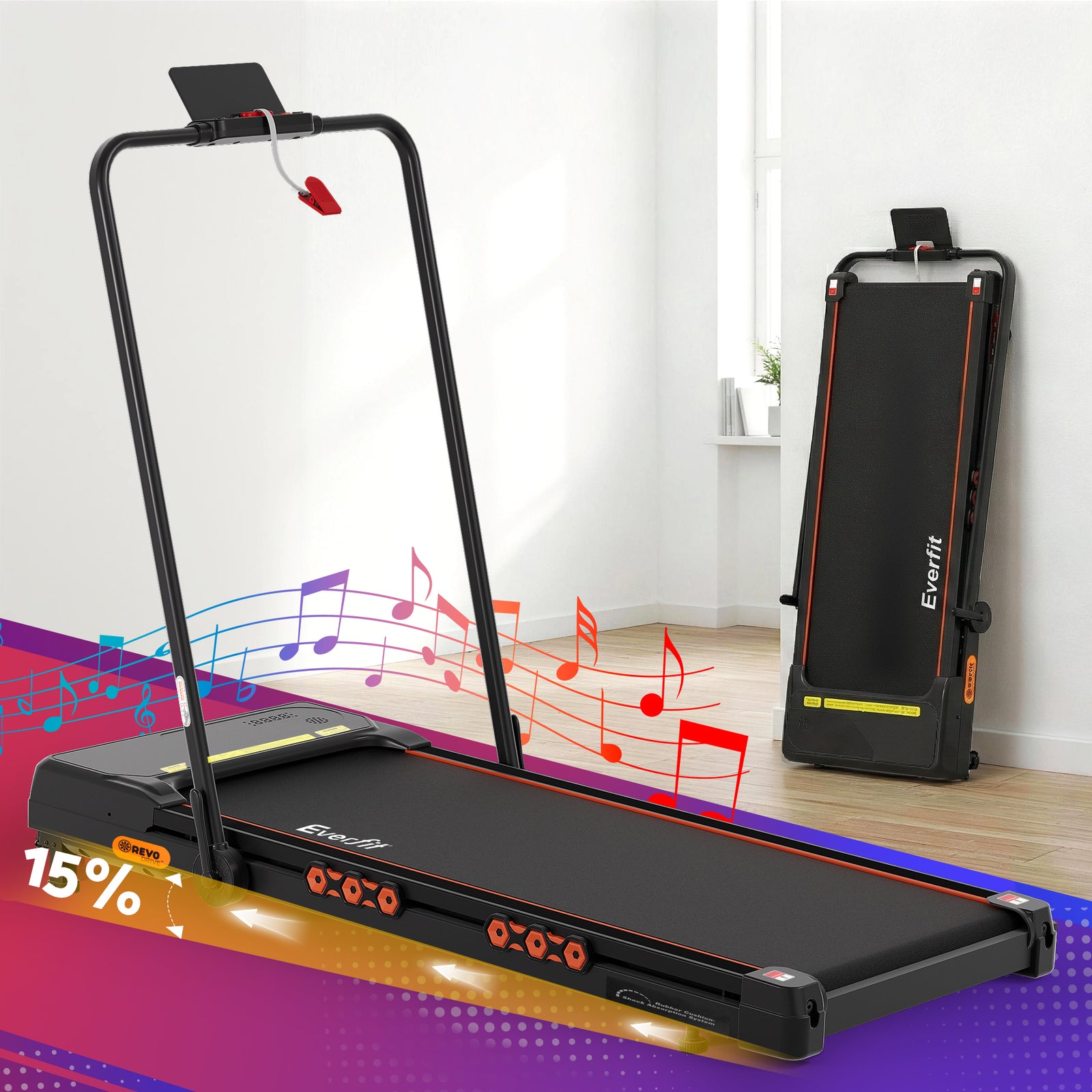 Everfit Electric Treadmill – Foldable Walking Pad for Home Gym