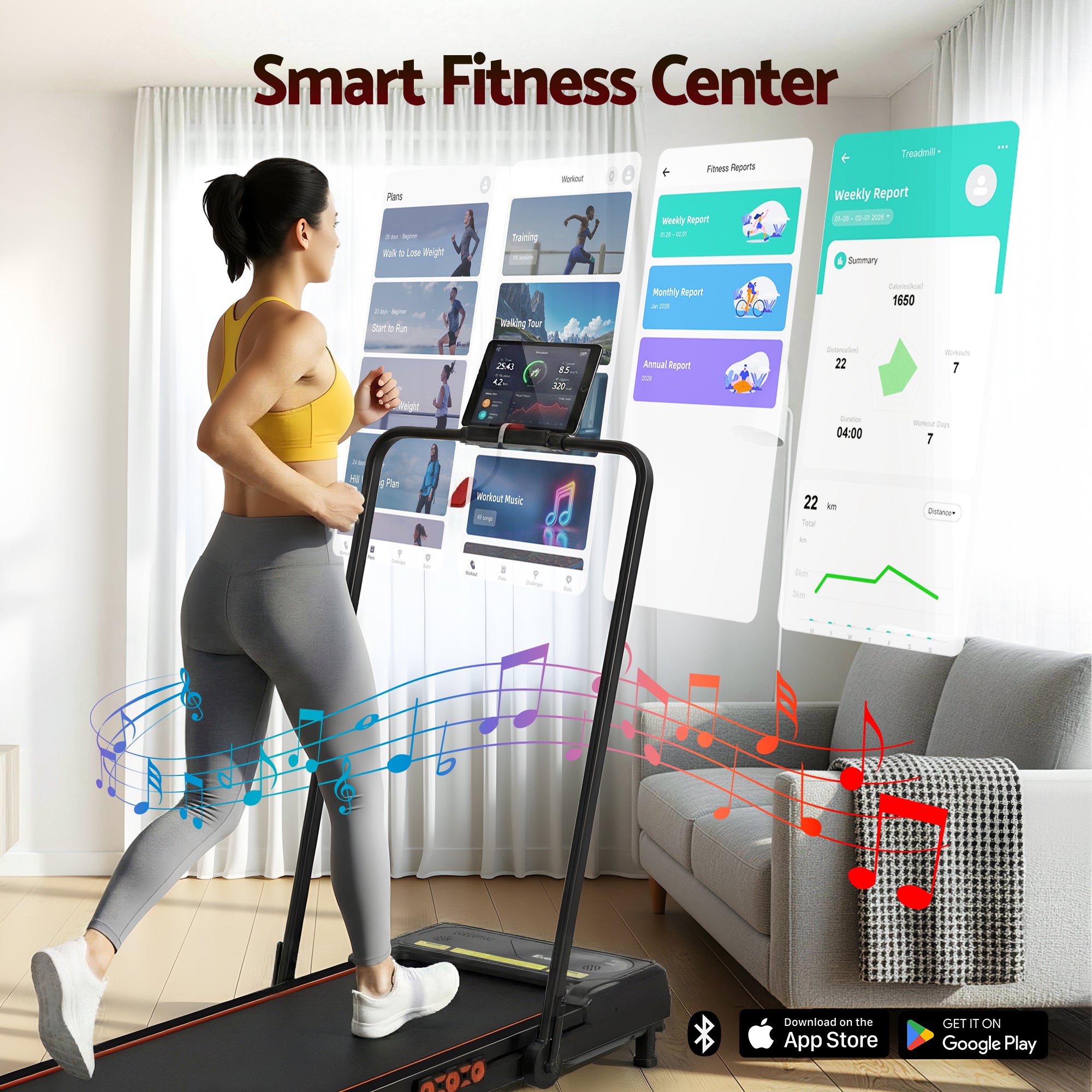 Everfit Electric Treadmill – Foldable Walking Pad for Home Gym