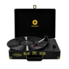 Woodstock Black Retro Turntable