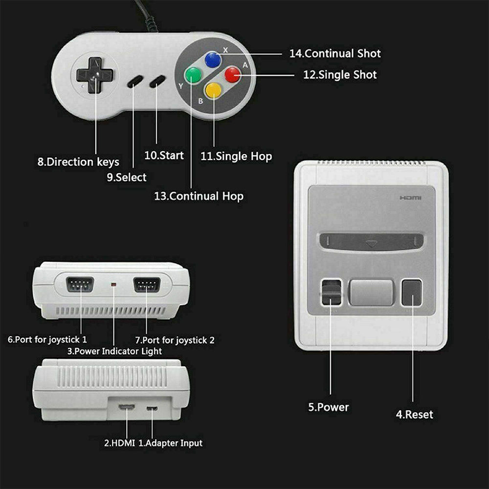 621-IN-1 Retro Classic Mini Game Console