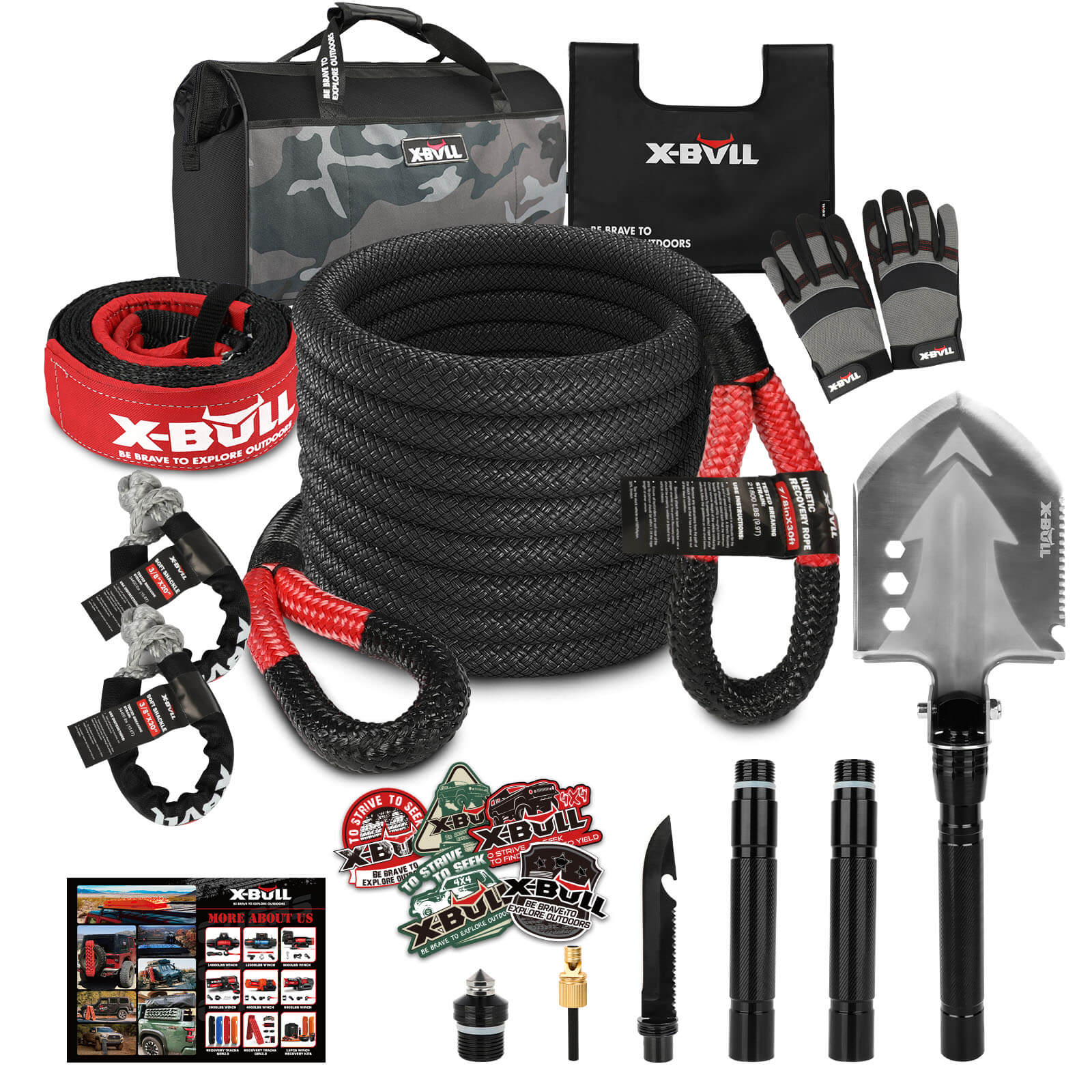 X-BULL Snatch Strap Soft Shackles