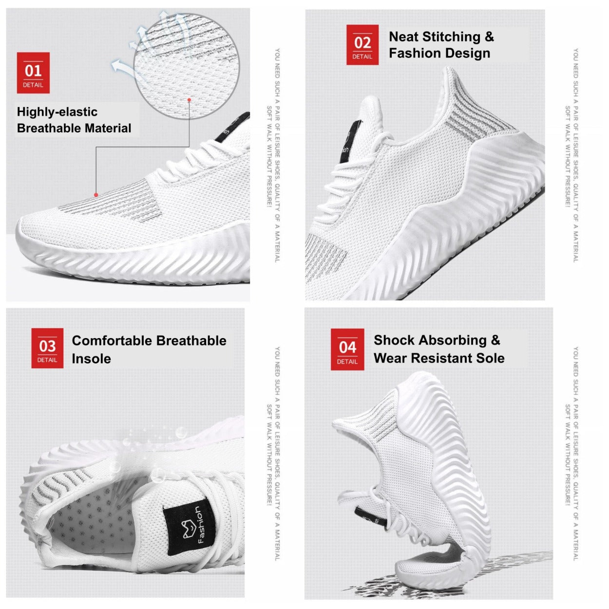 Men’s Grey Outdoor Sneakers – Lightweight, Breathable, Non-Slip Road Shoes (US Size)