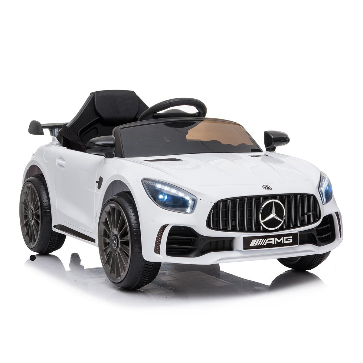 White Mercedes Benz Electric Ride On Car