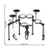 X23 Electronic Drum Kit With Quiet Mesh Drum Heads,