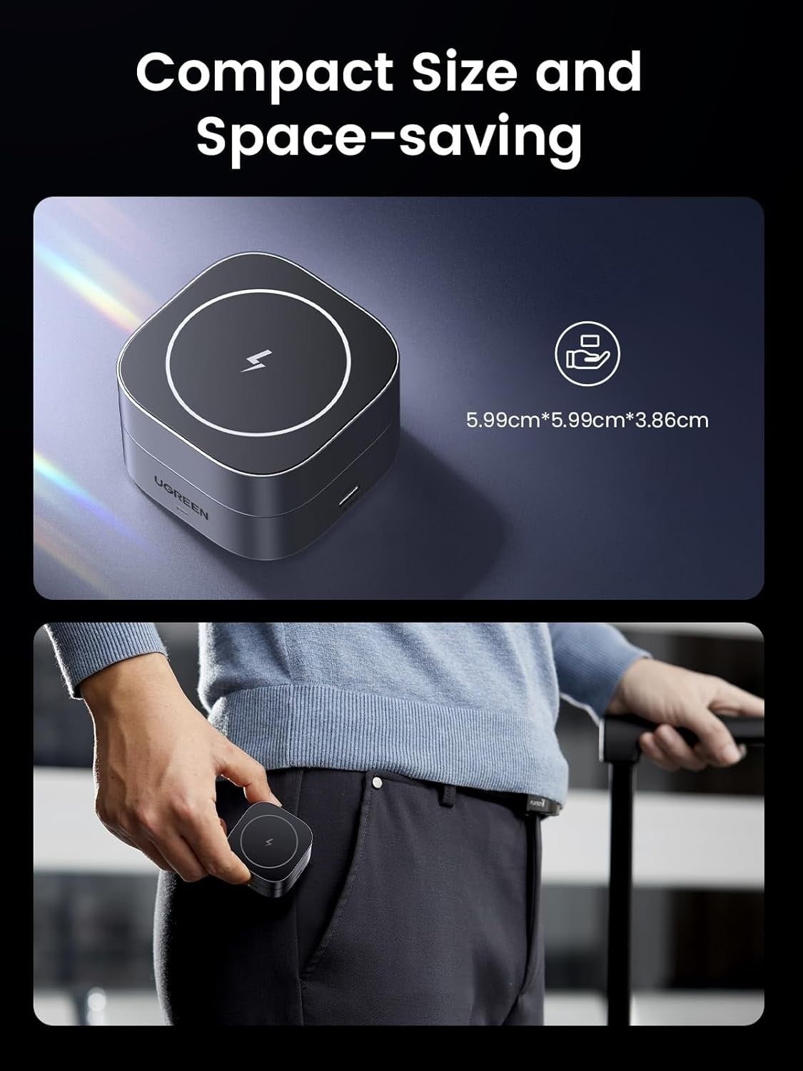 UGREEN 35278 2-in-1 Magsafe Wireless Charger