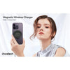CHOETECH T697-F Magnetic Wireless Charger – 15W/7.5W/5W Fast Charging Pad for iPhone, AirPods &amp; More, 1.5M Cable