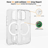 Ultimake Shockproof Transparent Magsafe Cover Case for iPhone 16 and up