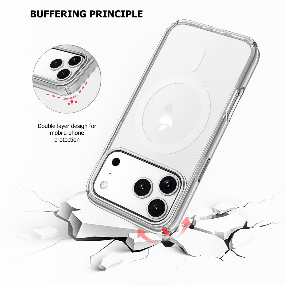 UTIA Ultimake iPhone 17 Magnetic Clear Case – Shockproof &amp; Slim Protective Cover