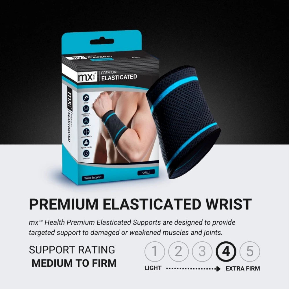 MX Health Premium Elasticated Wrist Support - Small