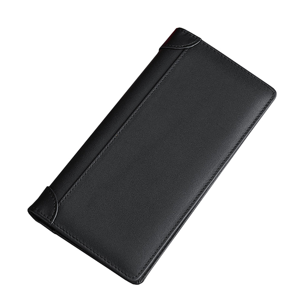 100% Genuine Leather Men's Long Wallet