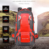 60L Waterproof Hiking Backpack (Red)