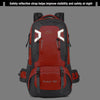 60L Waterproof Hiking Backpack (Red)