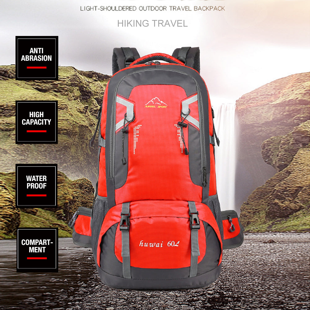 60L Waterproof Hiking Backpack – Durable Outdoor Travel Pack