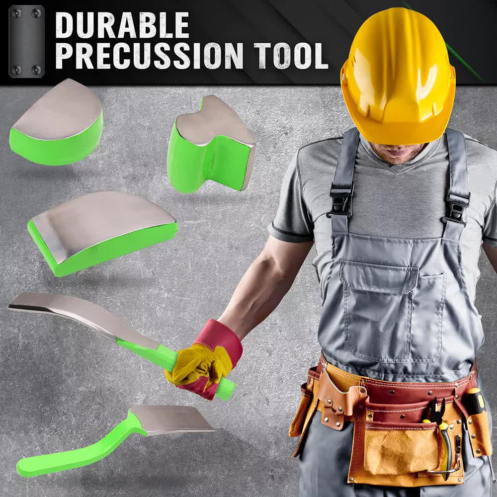 9-Piece Auto Body Hammer and Dolly Set for Car Dent Repair with Tool Case