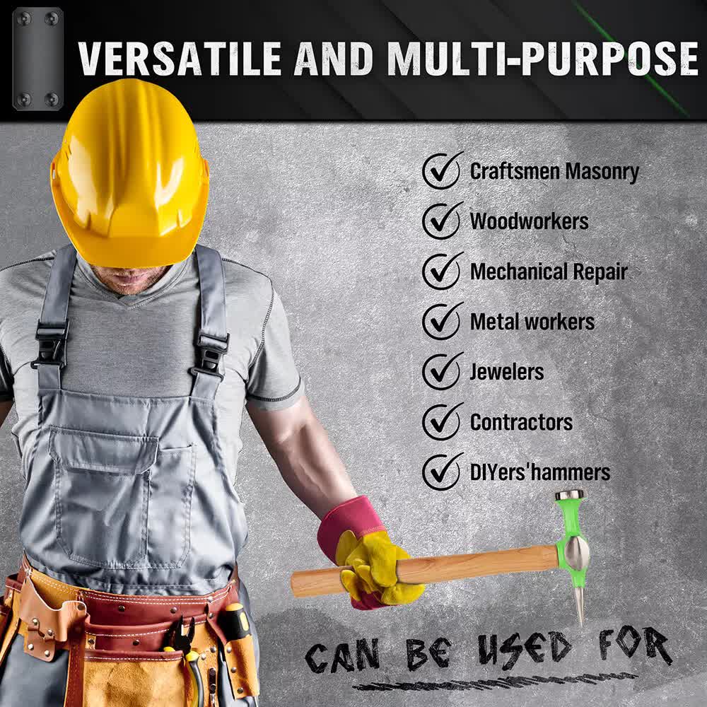 9-Piece Auto Body Hammer and Dolly Set for Car Dent Repair with Tool Case