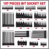 107 PCS Hex &amp; Torx Bit Socket Set