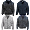 Men&#39;s Thick Zip Up Hooded Hoodie w Winter Sherpa Fur