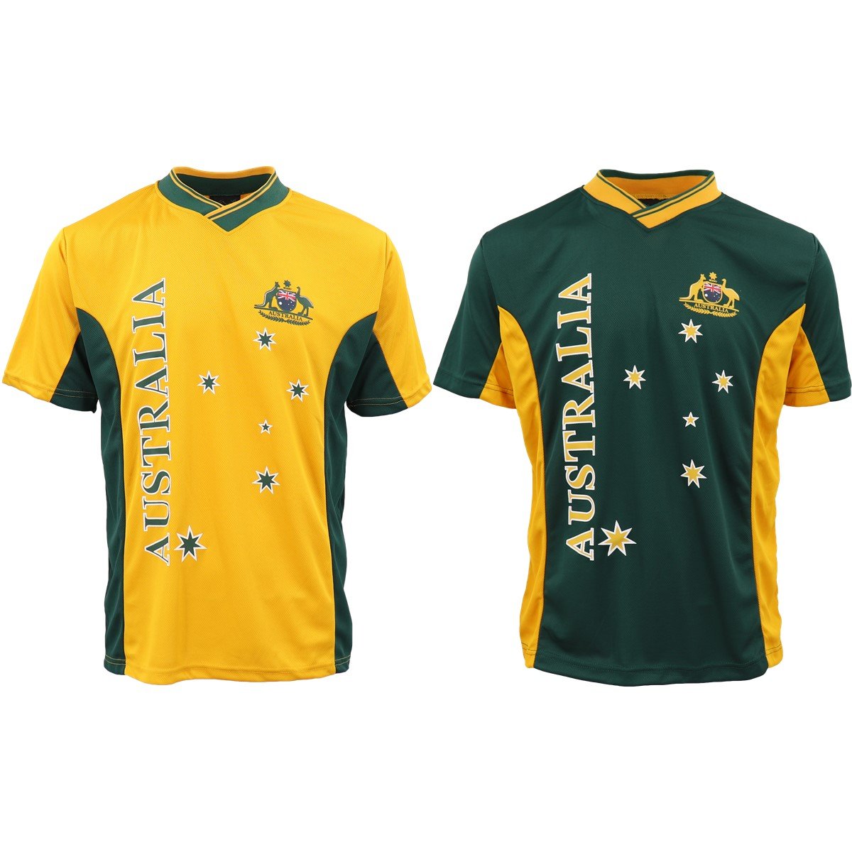 Australia Day Polo Tee – Green Sports Shirt for Adults &amp; Kids | Soccer, Rugby Style