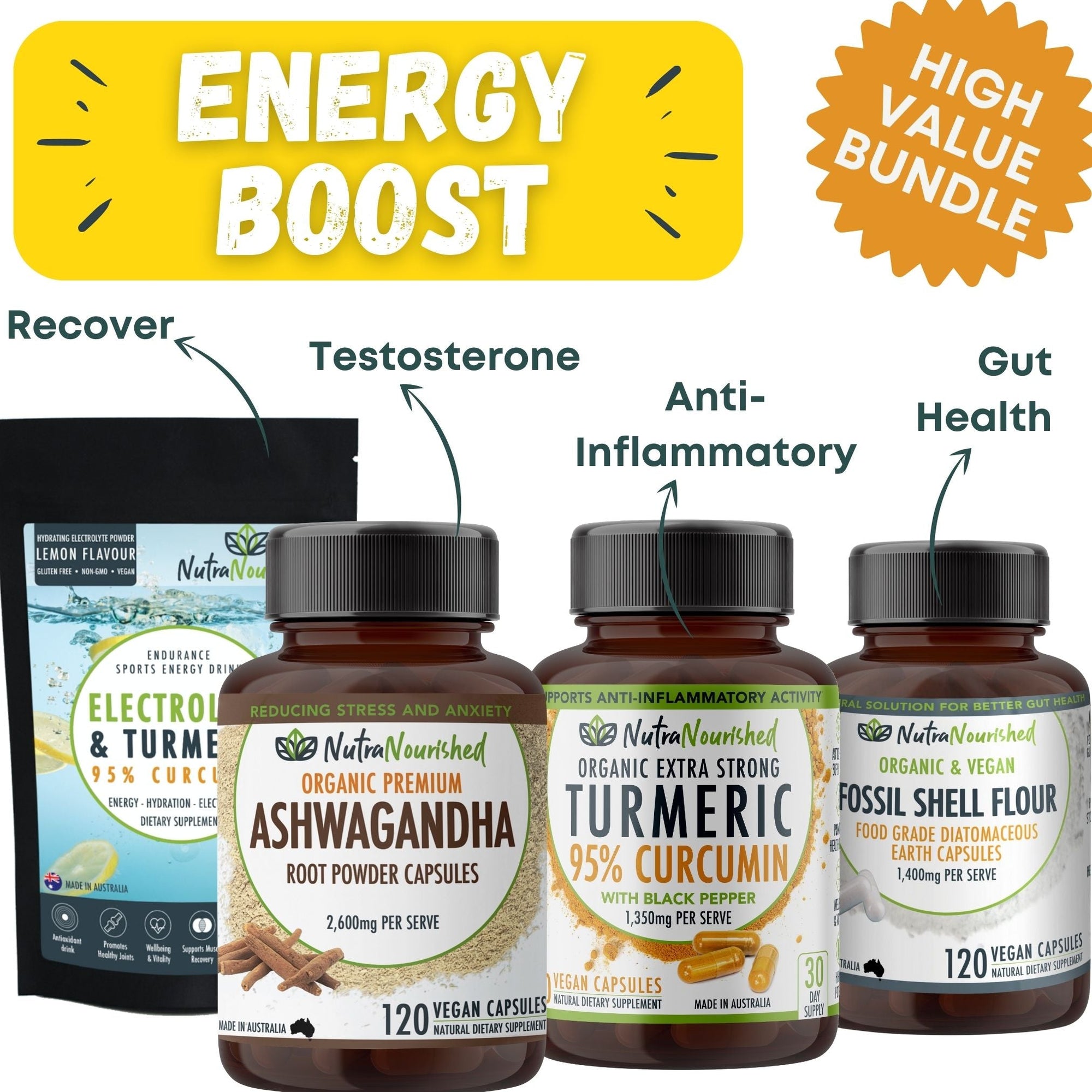 Energy &amp; Health Boost Package – Daily Wellness Kit for Vitality, Immunity &amp; Glow