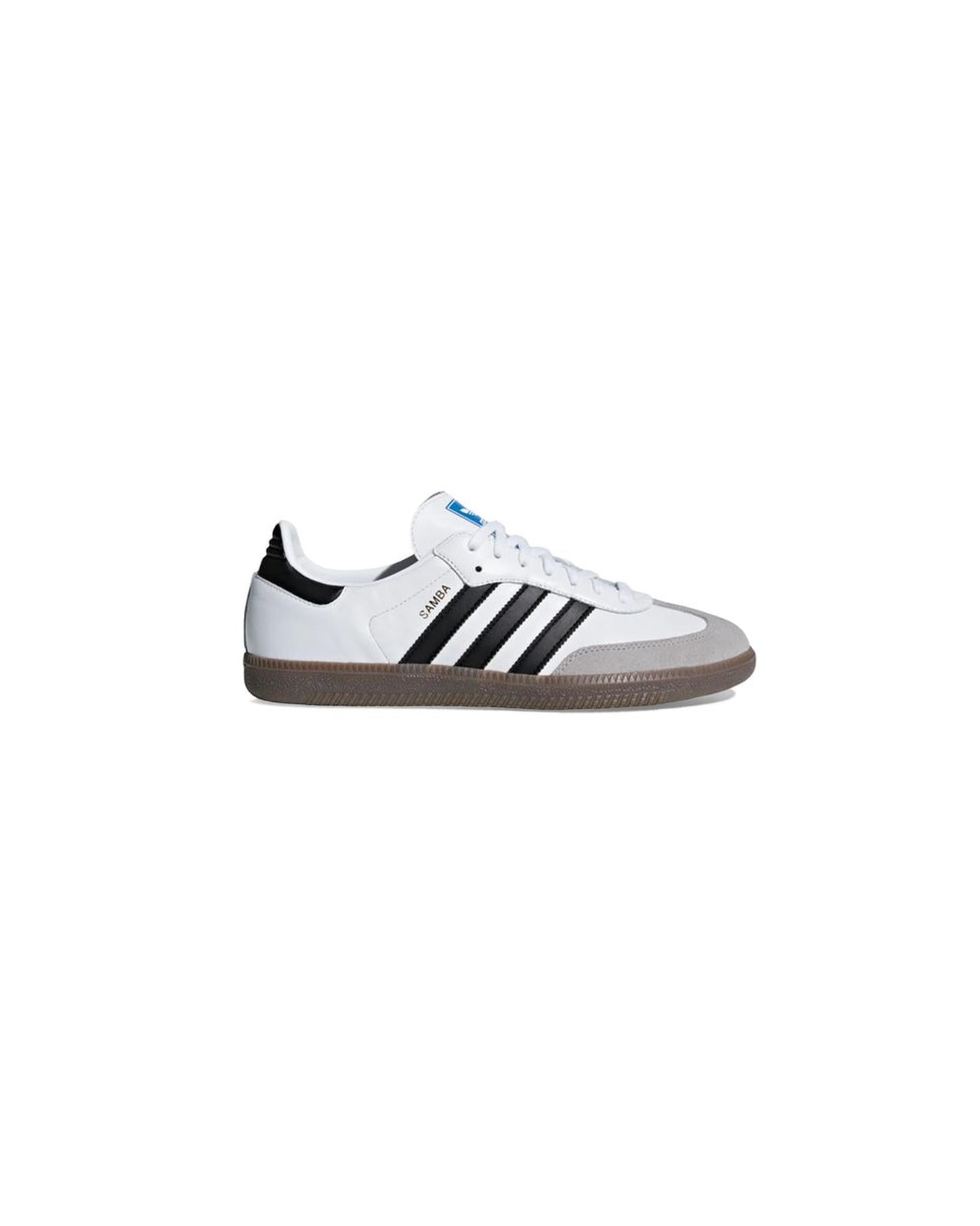 Adidas Men’s Samba OG White Leather Sneakers – Classic Indoor Shoes (EU SIZE)