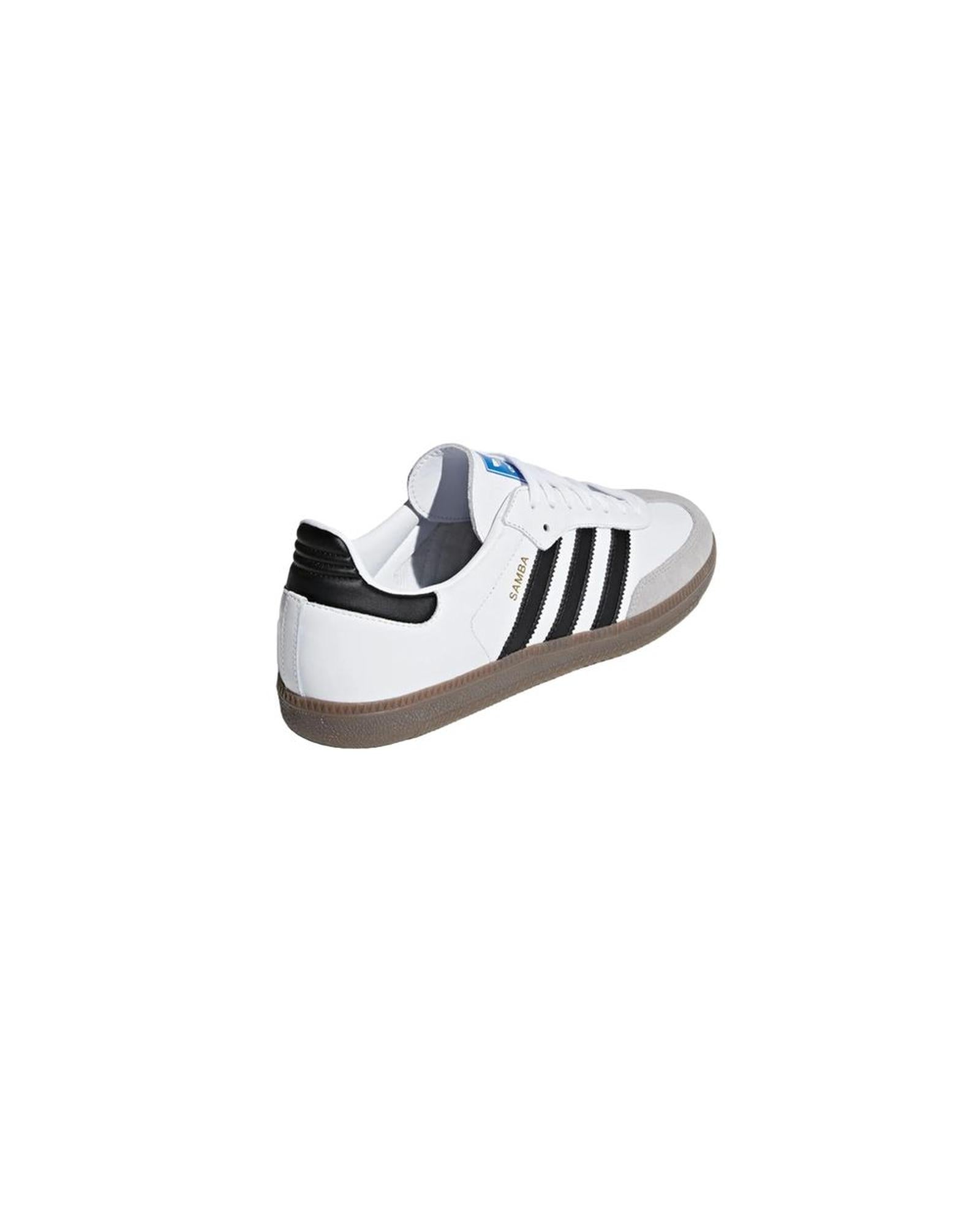 Adidas Men’s Samba OG White Leather Sneakers – Classic Indoor Shoes (EU SIZE)
