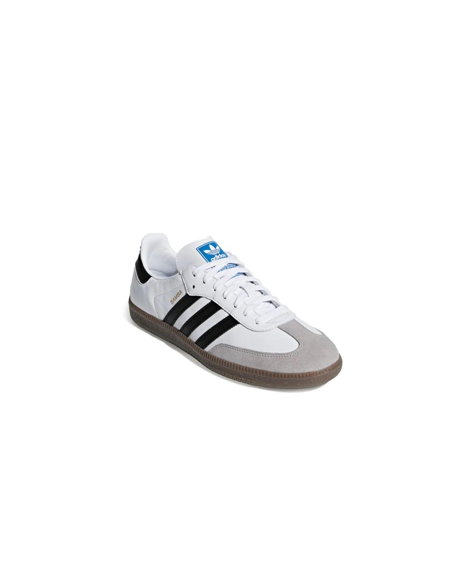 Adidas Men’s Samba OG White Leather Sneakers – Classic Indoor Shoes (EU SIZE)