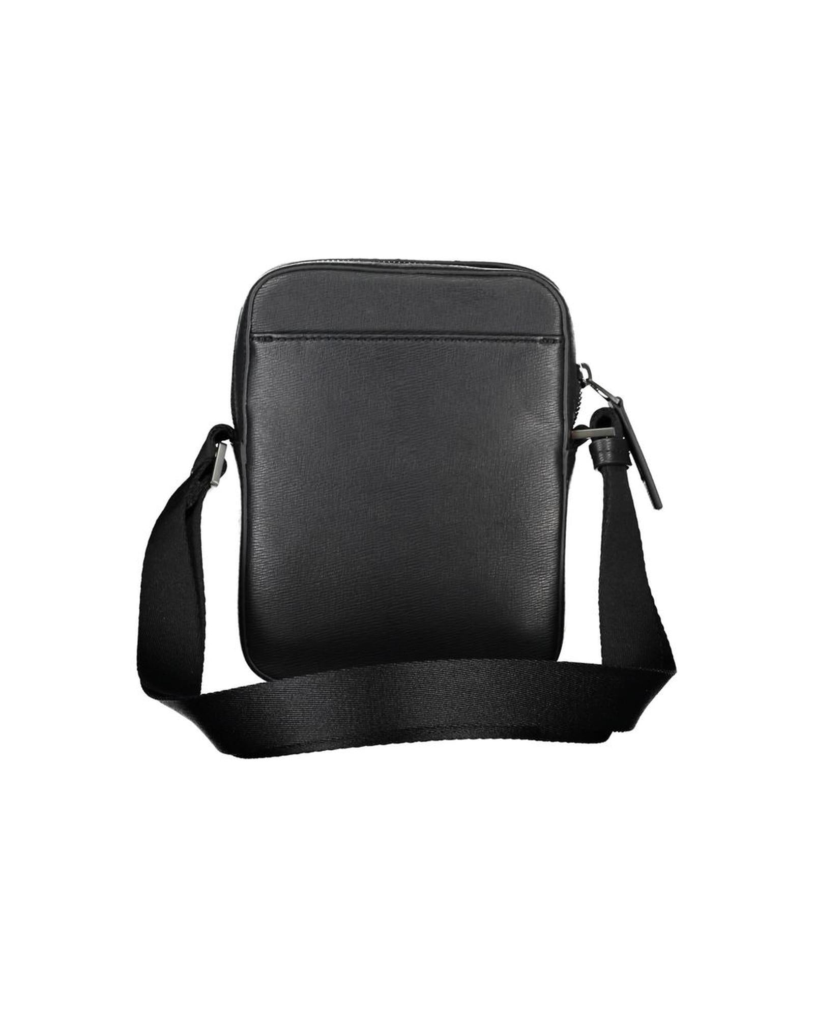 Calvin Klein Men&#39;s Black Polyester Shoulder Bag – Lightweight Crossbody Bag – One Size