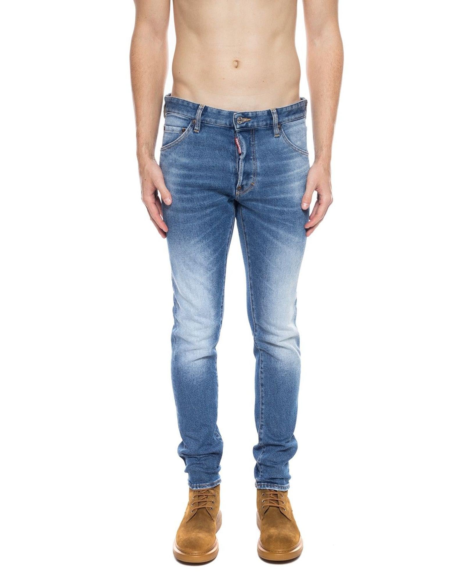 Distressed Cool Guy Jeans with Tapered Legs - IT Men