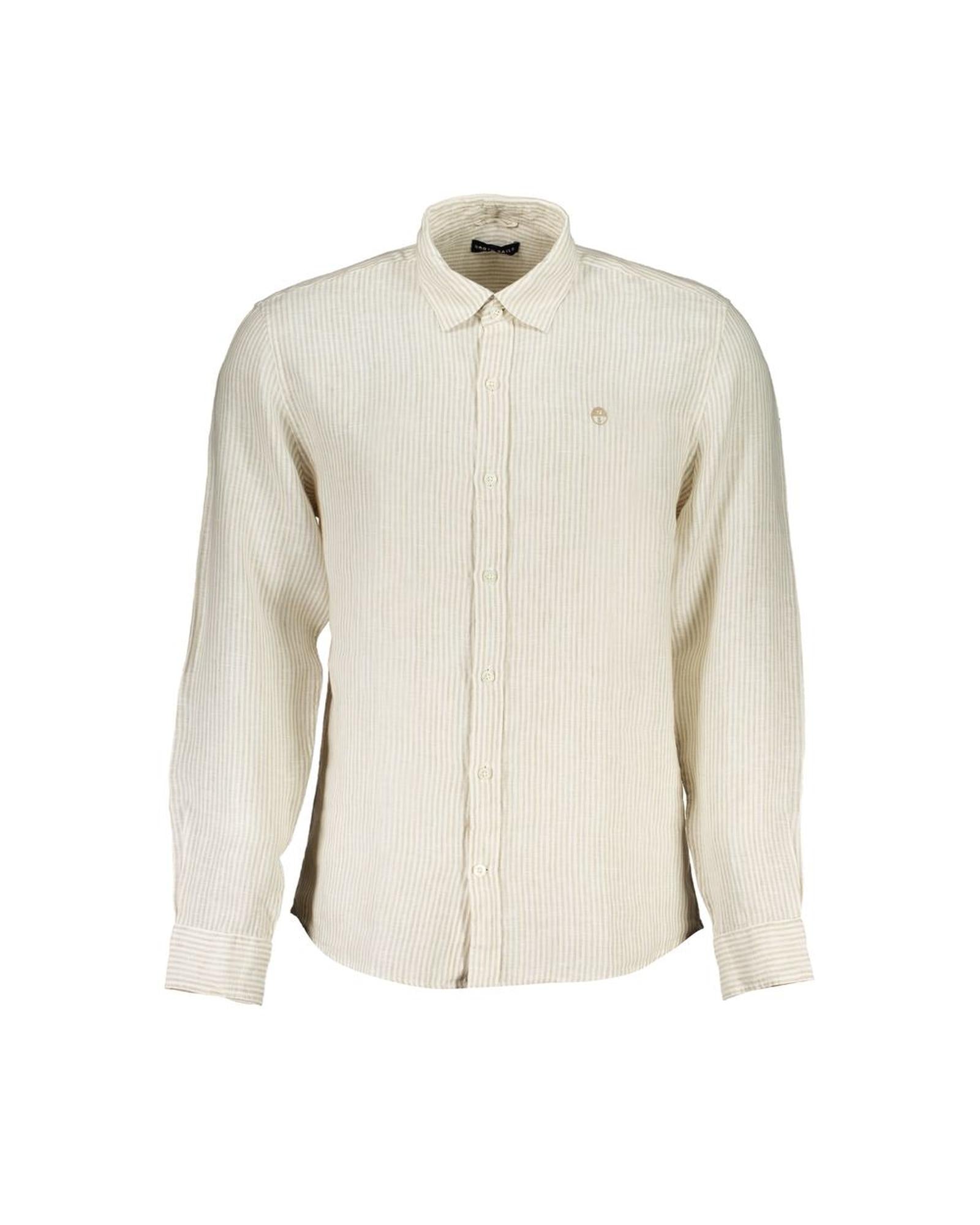 North Sails Men's Beige Linen Shirt - L