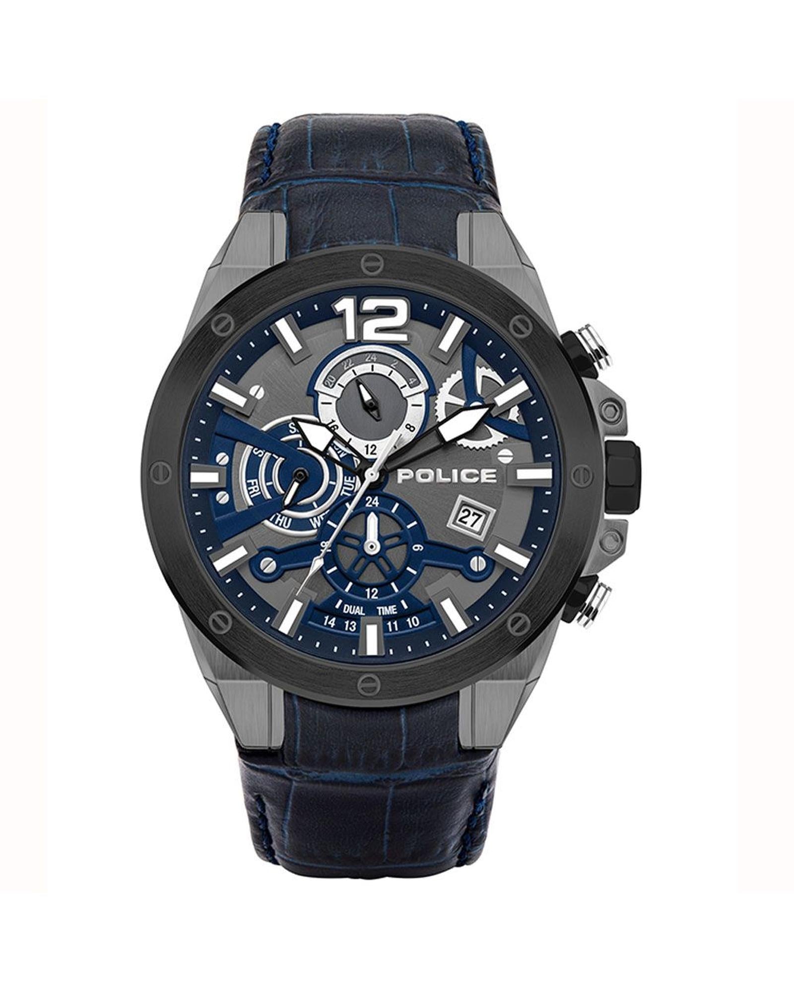 Police Men's Watch - Blue and Black