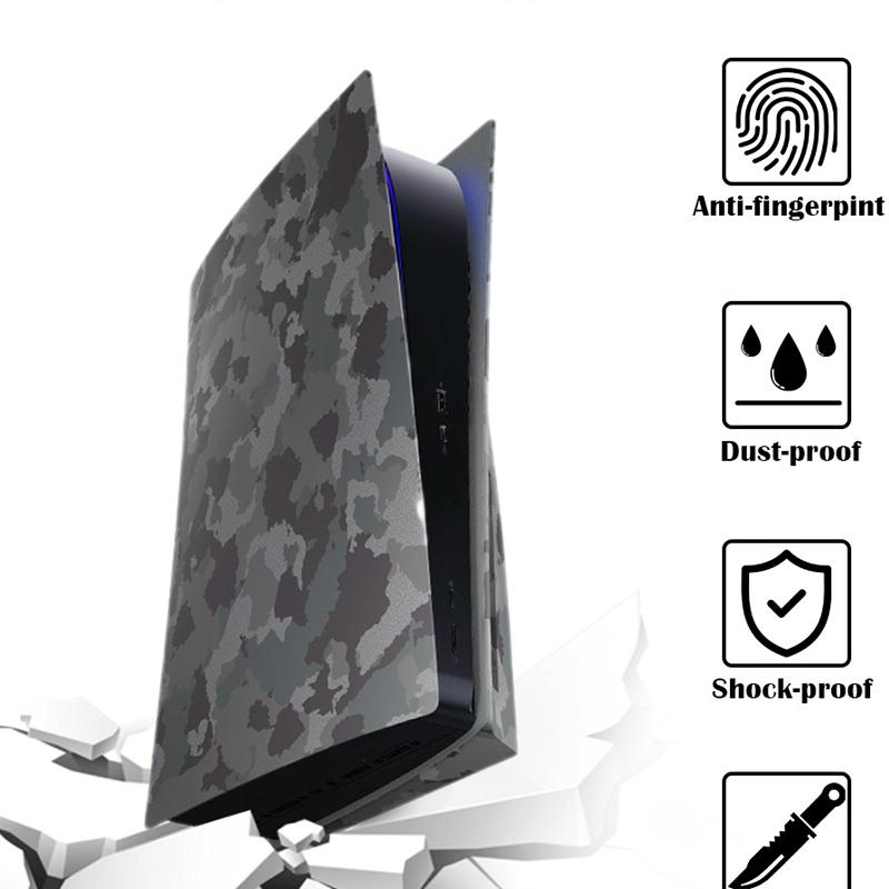 Camouflage Shell Protective Cover for Ps5 Cd-rom Console