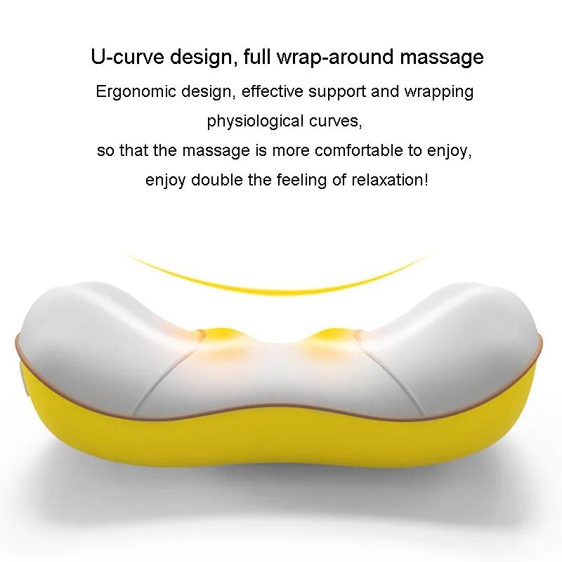 Portable Lumbar and Neck Massager for Car – Wired Charging Model